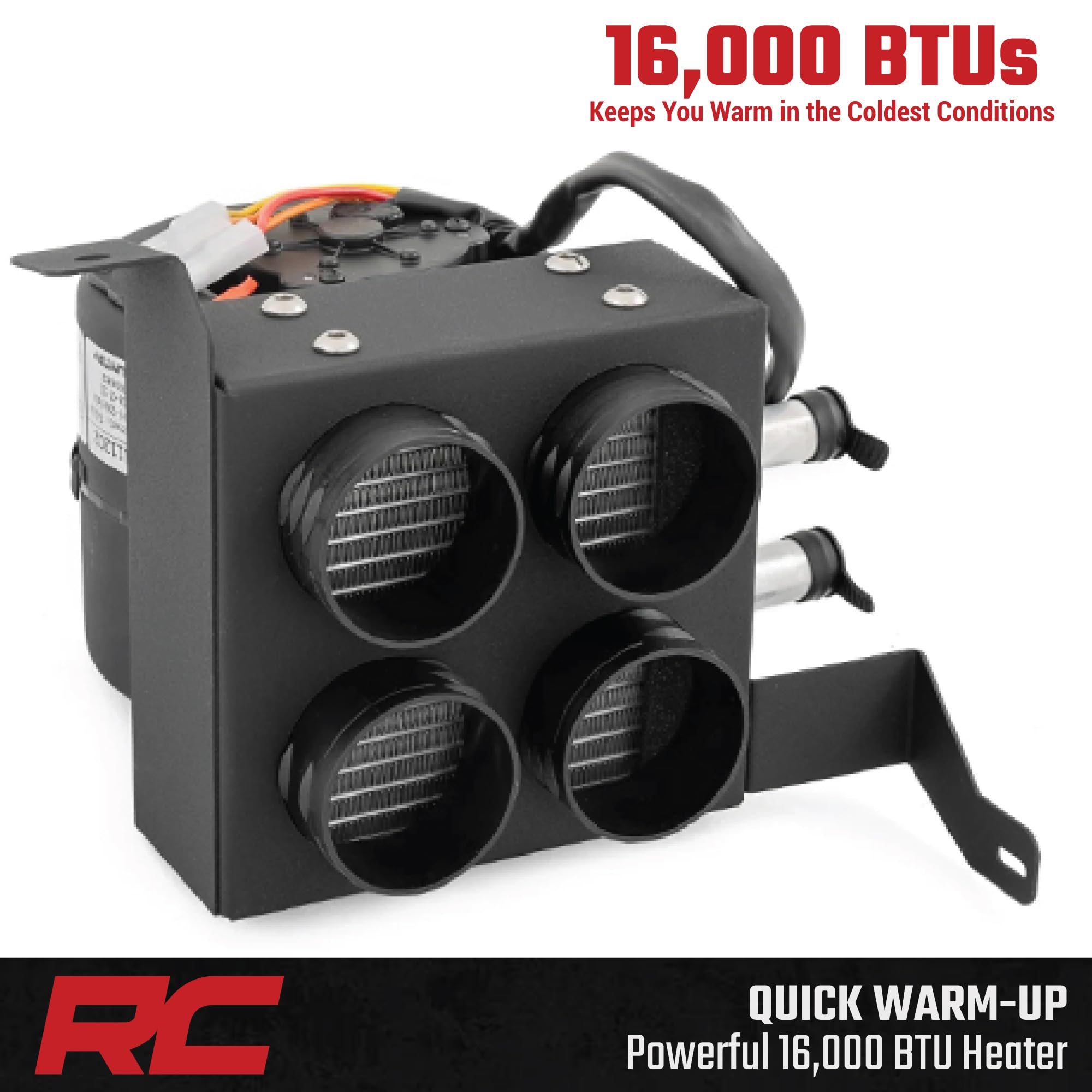 Cab Heater Rough Country for Can-Am Defender HD 8/HD 9/HD 10 (2016-2024) - 12V UTV Heating System, Fast Cabin Warm-Up & Defrost