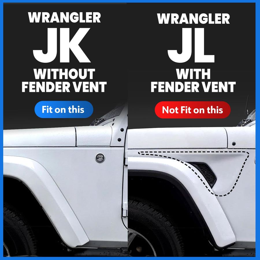 Tyger Auto Compatible Star Strider with 2007-2018 Jeep Wrangler JK 4-Door (Exclude JL) | TG-SR2J74978 | Side Step Rails Nerf Bars Running Boards