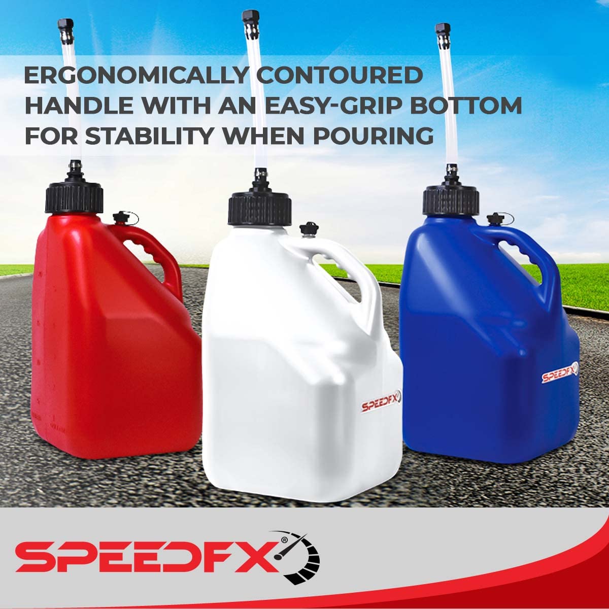 5 Gallon SpeedFX Water Storage Container – Durable Jug with Pour Hose & Cap – Camping, Off-Roading, Emergency Use