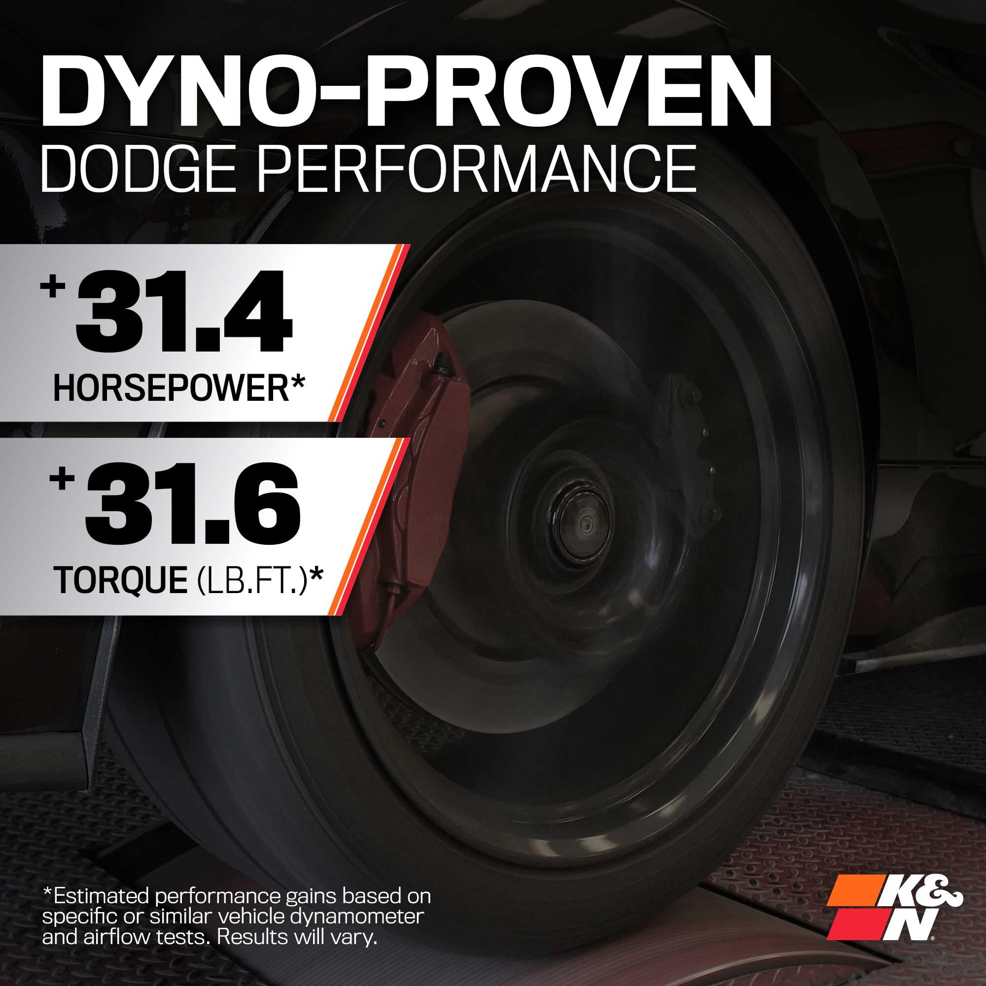 K&N Cold Air Intake System: High-Flow Air Filter, Acceleration & Increase Performance: Compatible with 2005-2019 Crysler/Dodge: 300C, Challenger, Charger, Magnum, 57-1542