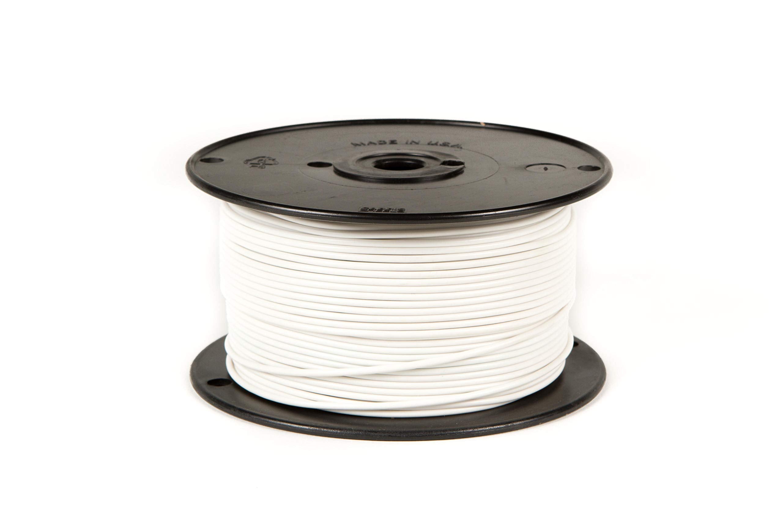 PVC-Insulated WirthCo 81112 18 AWG Primary Wire - 100', White