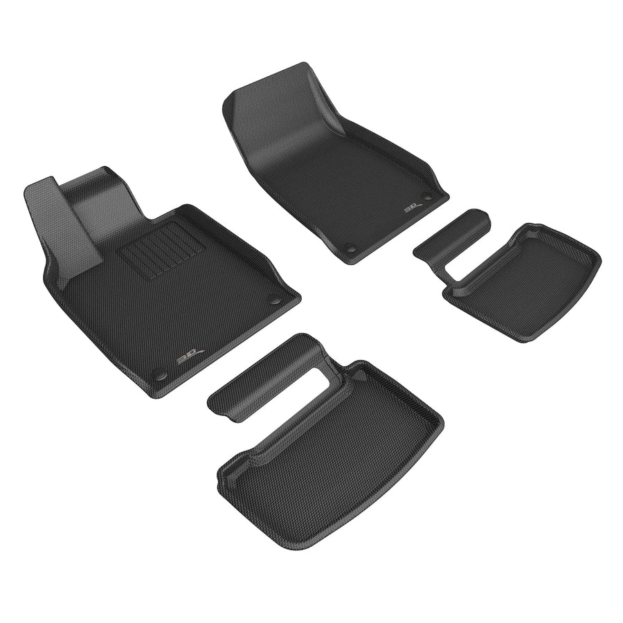 Kagu Floor Mat 3D MAXpider Custom Fit (Black) Compatible with Porsche Taycan (9J1) 2020-2026 - Full Set