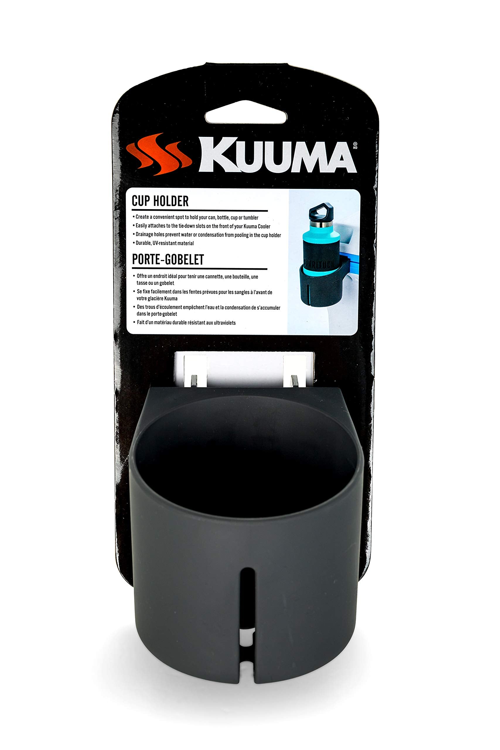 Kuuma Attachment Cup Holder for Kuuma Coolers - Upgrade Your Cooler with Removable Drink Holder to Hold Cups, Bottles, and Cans - (58471)