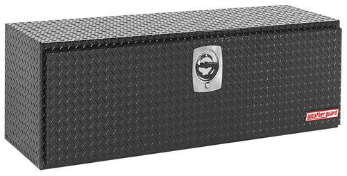 Underbed Weather Guard Truck Tool Box - Aluminum, Gloss Black, 48.13in.L x 18in.W x 19in.H, Model# 648-5-02