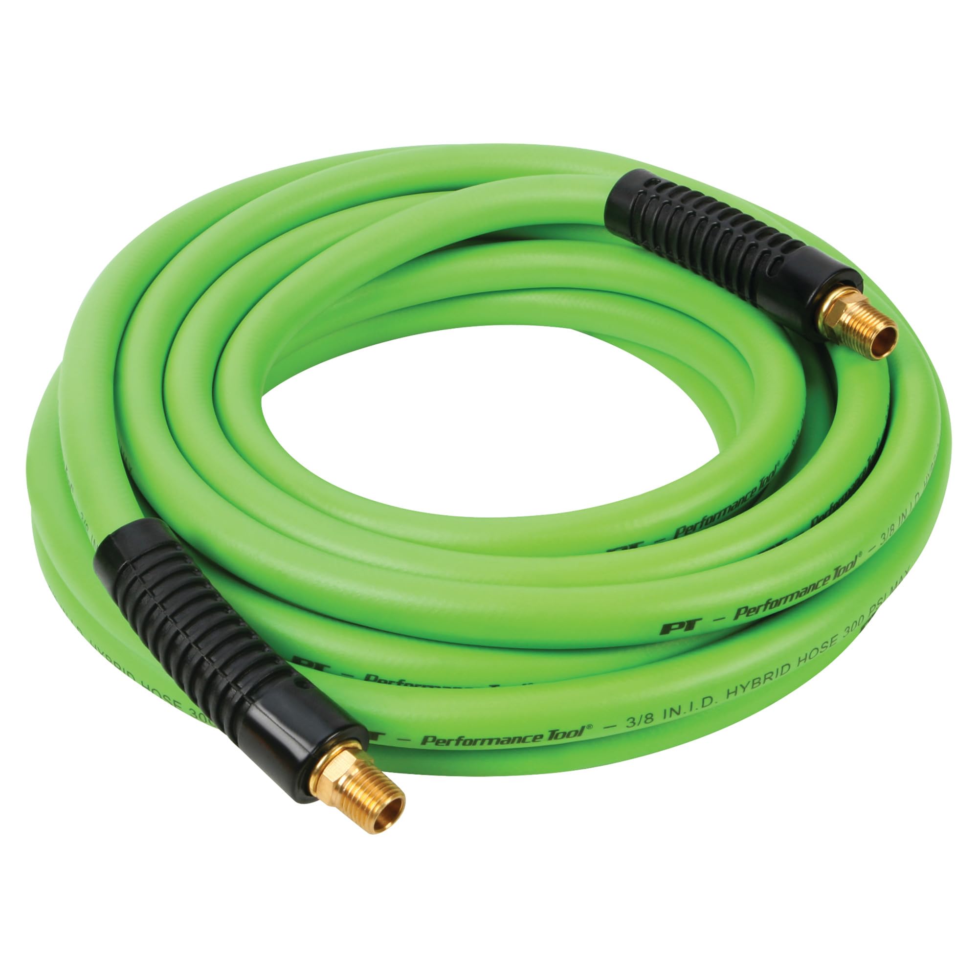 M628 Performance Tool 3/8-Inch x 25' Hybrid Air Hose - Flexible, Durable, and Kink-resistant Air Hose for Professional and DIY Use