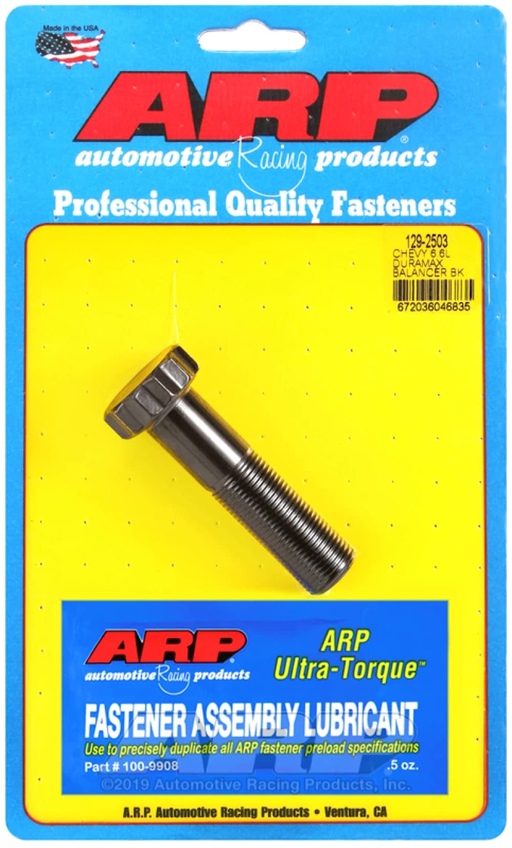 Dampener Bolt ARP 129-2503 (GM Durmax)