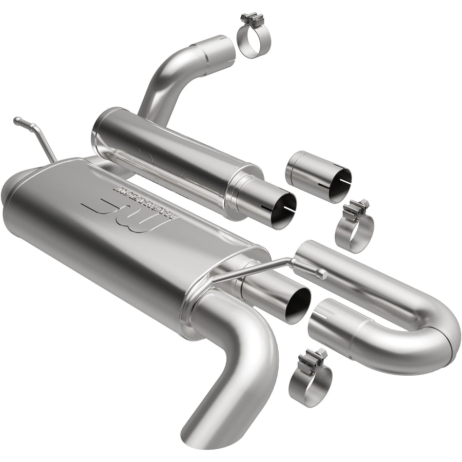 MagnaFlow Exhaust System Performance 19620: Axle-Back, Overland Series, For 2018-2025 Jeep Wrangler, Single Straight Passenger Side Rear Exit