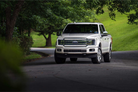 Ford F-150 18-20 Morimoto XBG LED DRL Grille Fits, Plug and Play Chrome Grille with White LED DRL (XBG15)