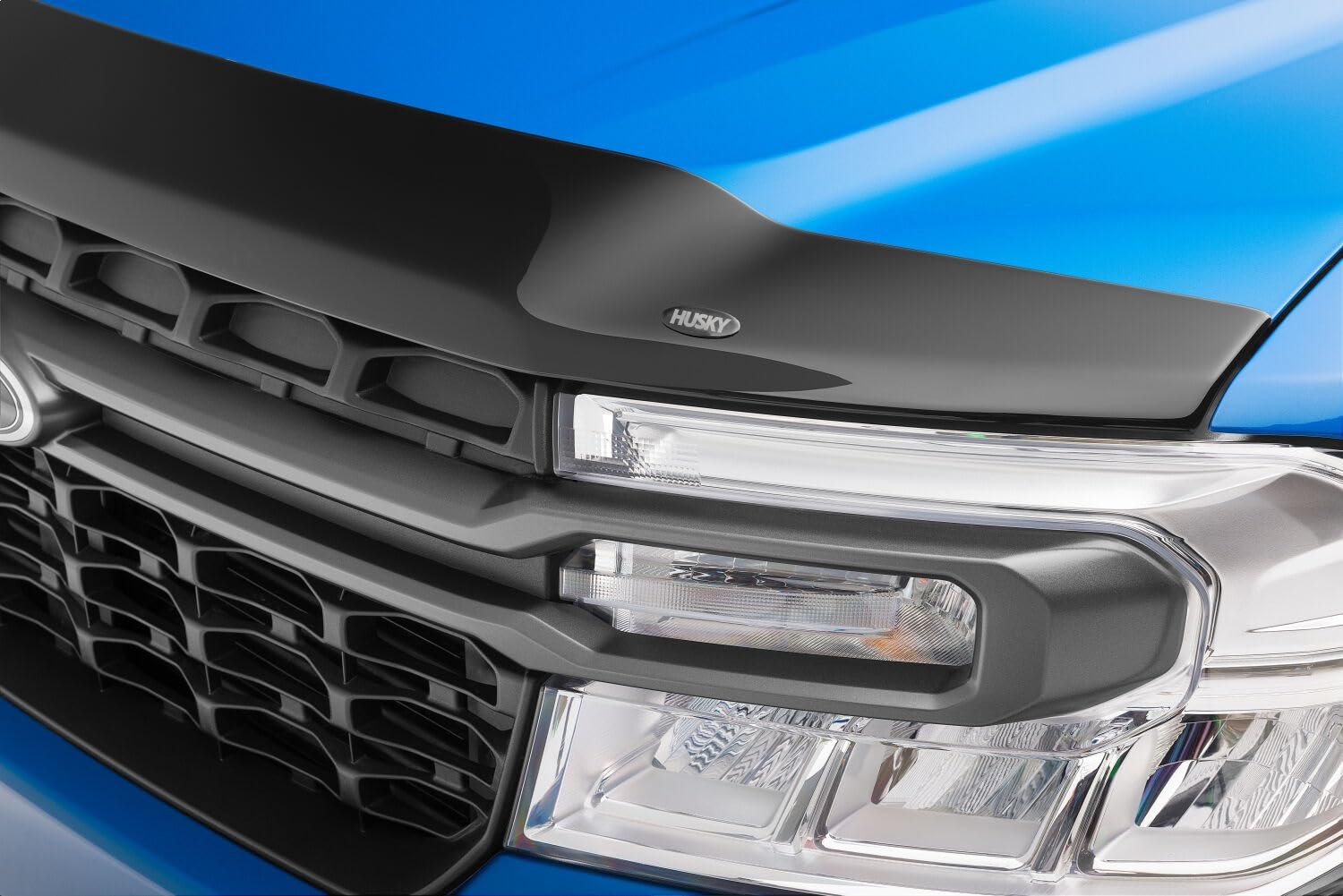 Aeroskin Hood Protector Husky Liners | Fits 2022-2026 Ford Maverick | Low Profile Deflector/Bug Shield - 1 pc., Smoke | 2842154
