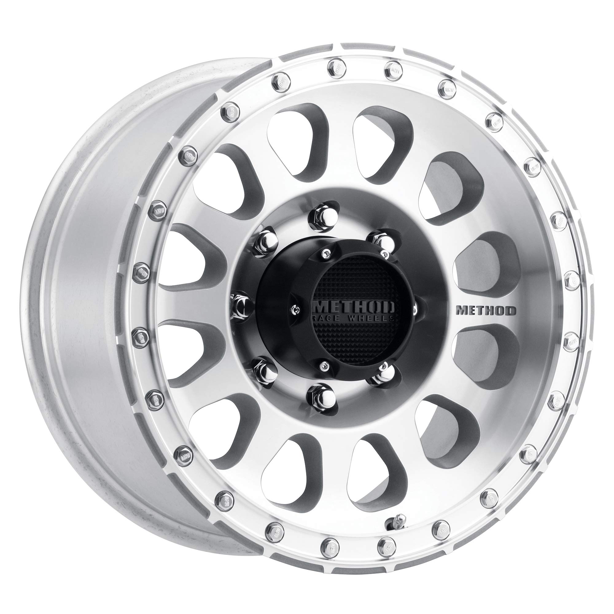Method Race Wheels 17x8.5" Machined/Clear Coat 8x180", 0mm offset 4.75" Backspace, MR31578588300