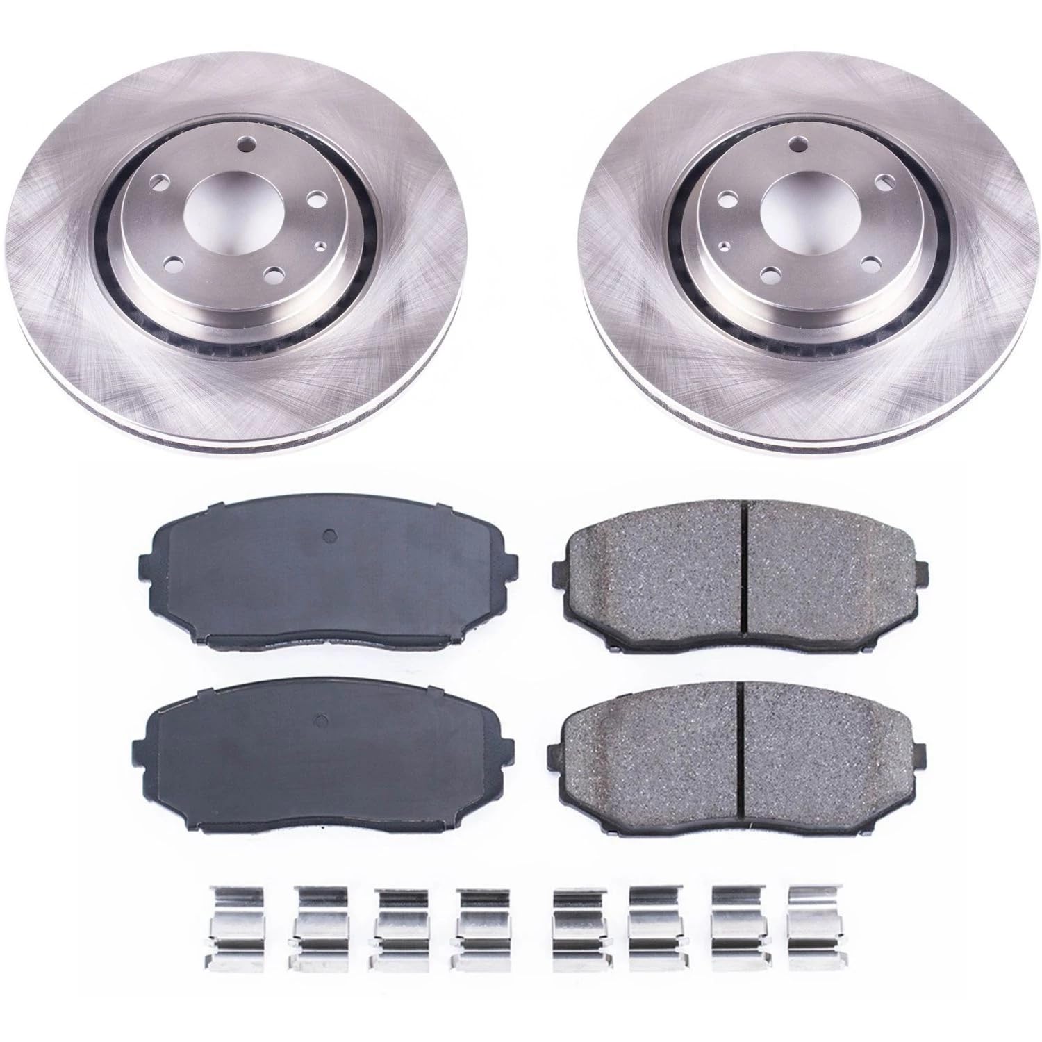 Power Stop Autospecialty KOE7690 Front Replacement Brake Kit-OE Brake Rotors & Ceramic Brake Pads For Mazda CX-5 2019-2023, Mazda CX-9 2016-2023 [Model Specific]