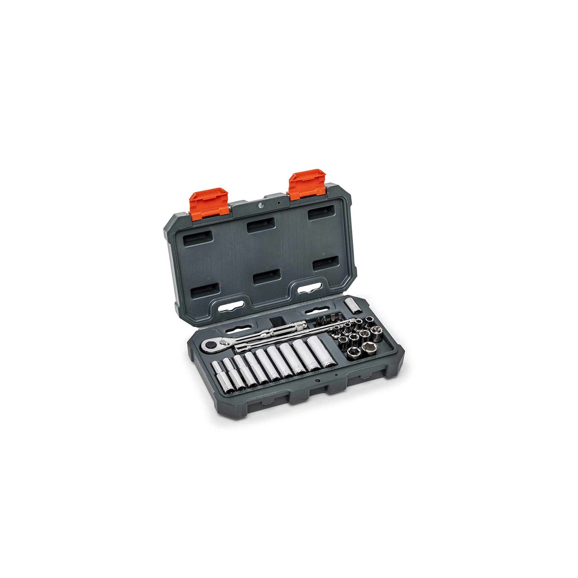 Crescent 1/4" Drive 26 Piece Standard & Deep SAE Mechanics Tool Set - CSWS2C