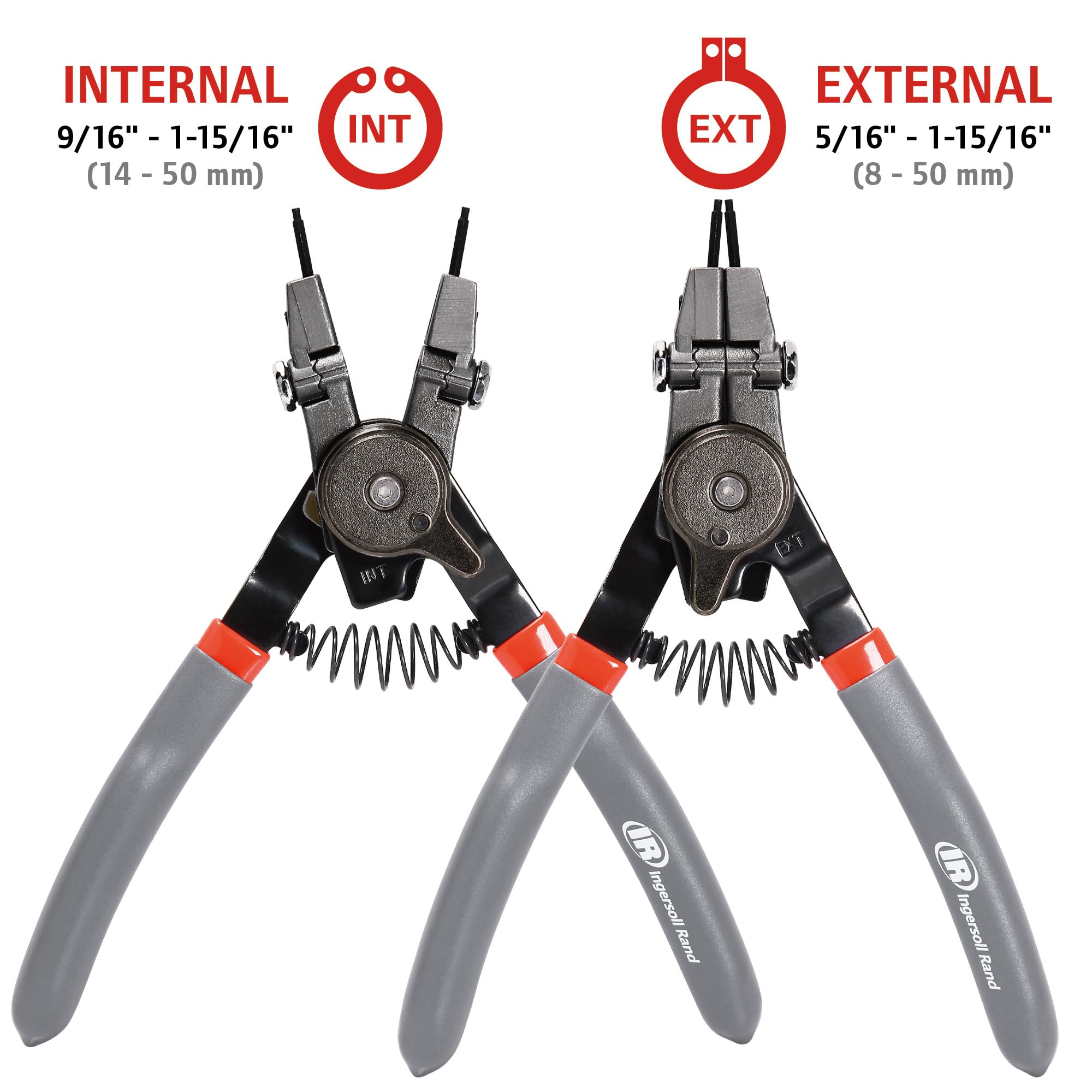 Ingersoll Rand Multi-Angle Tech Solutions Snap Ring Pliers Internal/External - 755628