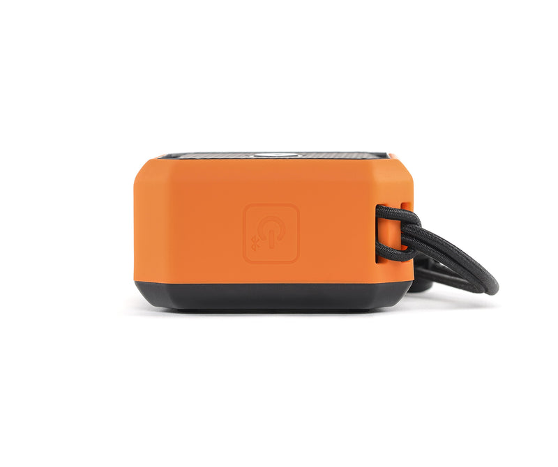 EcoPebble Lite ECOXGEAR GDI-EXPLT500 Waterproof Floating Portable Bluetooth Wireless 5-Watt Mini Smart Speaker (Orange)