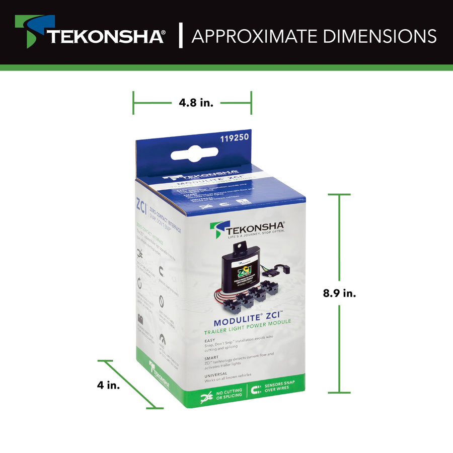 Tekonsha ZCI 119250 Zero Contact Interface Universal ModuLite, Works With PWM or Multiplexed Systems Requiring 2 or 3 Wire Hookup