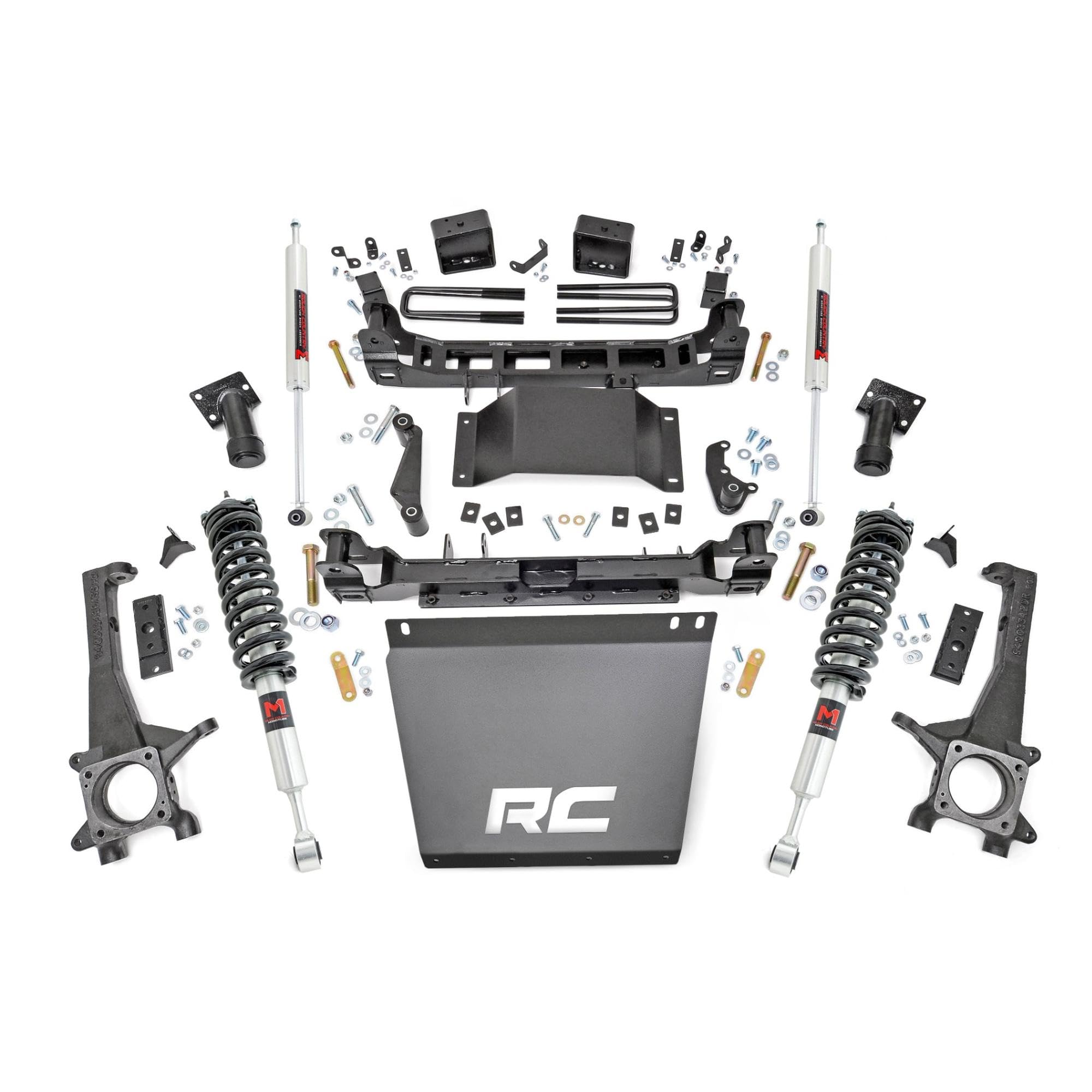 6” Rough Country Lift Kit w/ M1 Struts & M1 Rear Shocks for Toyota Tacoma (2005–2015) - Tuned Suspension Upgrade for On-Road Comfort & Off-Road Control