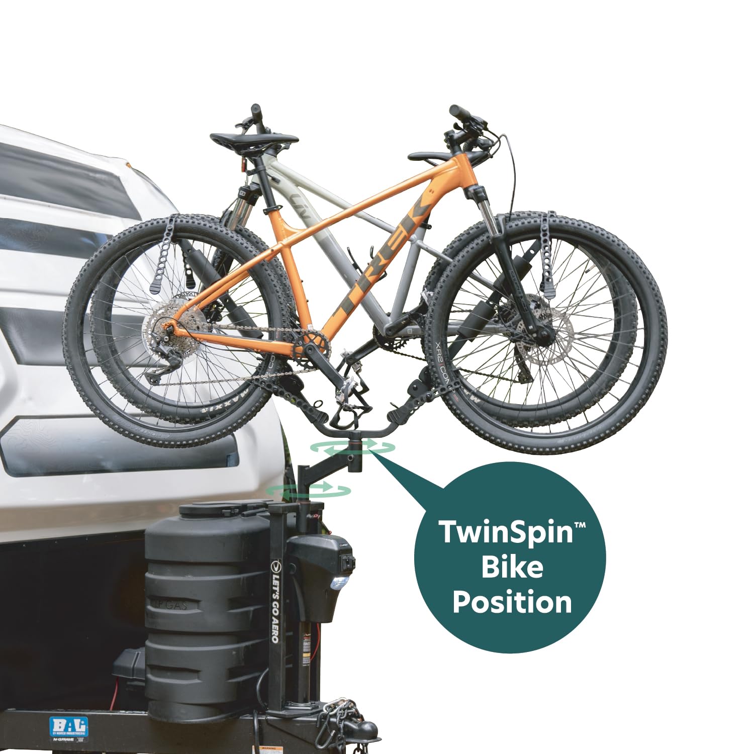Jack-IT® TS TwinSpin Two Bike Carrier Let’s Go Aero (Model B02424)