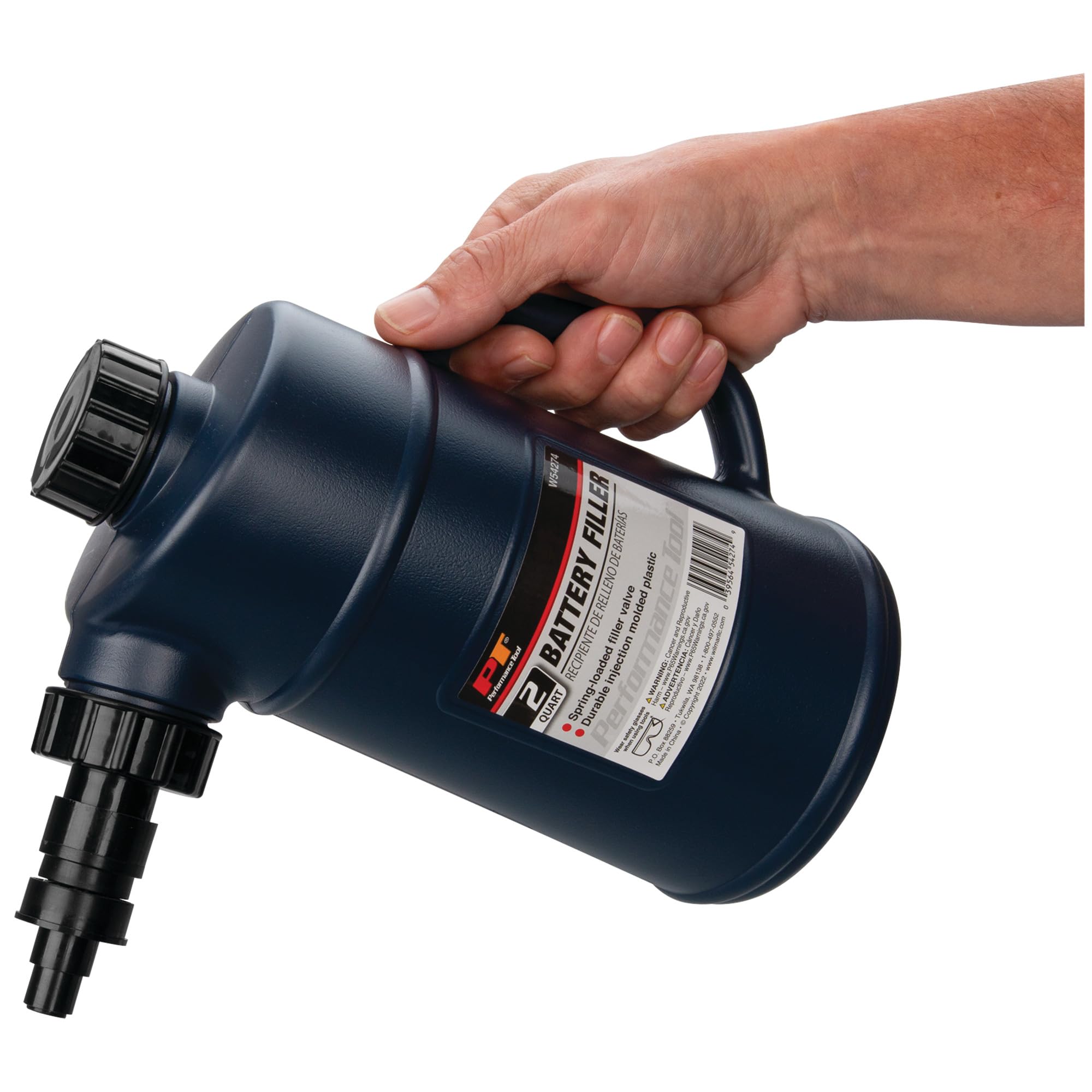 2 Quarts Performance Tool W54274 Battery Filler with Auto Shut Off and Drip-Free Valve, Perfect for Golf Cart and Deep Cycle Battery