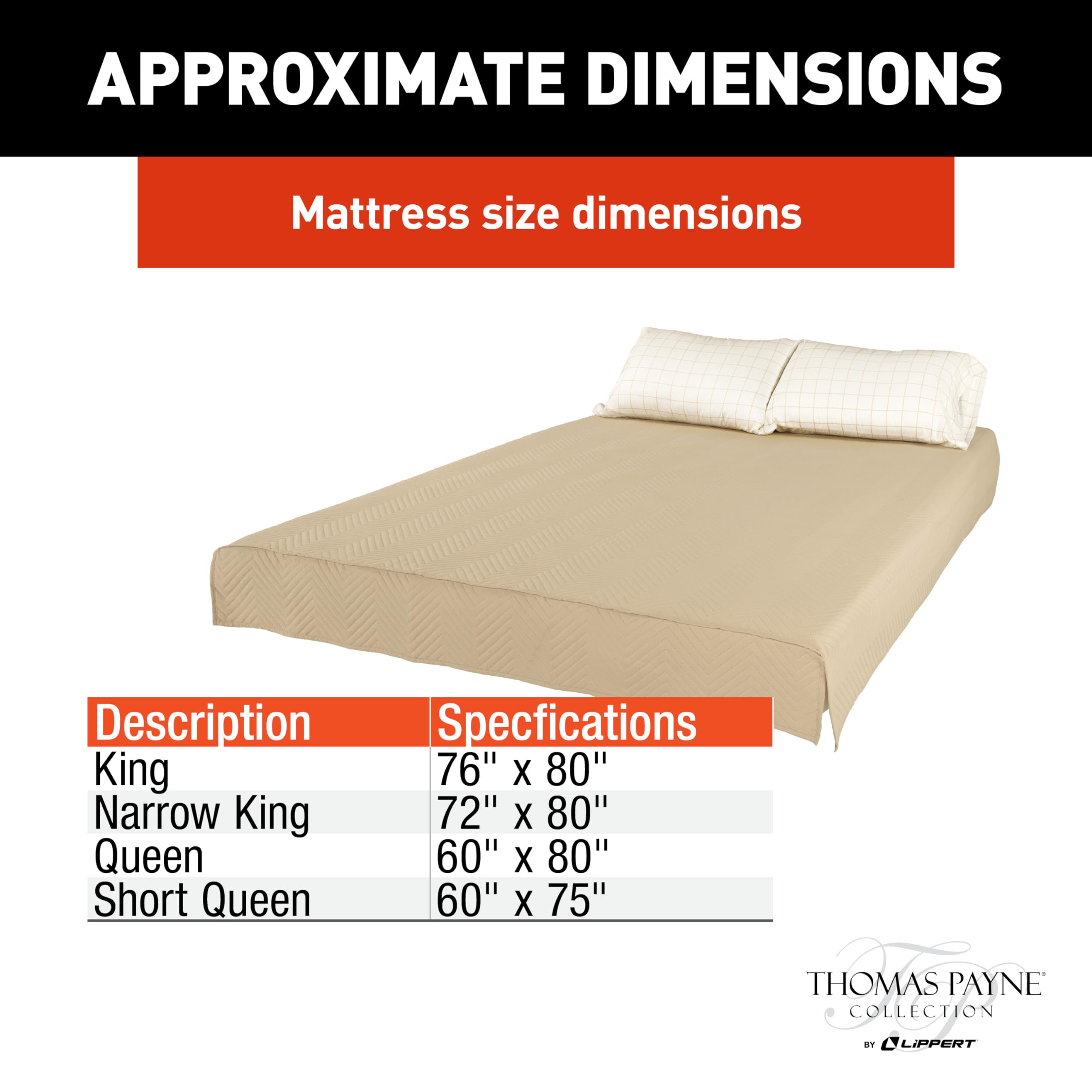 Easy Zzzs™ Lippert RV Bedding Set - Short Queen, Tan Brown
