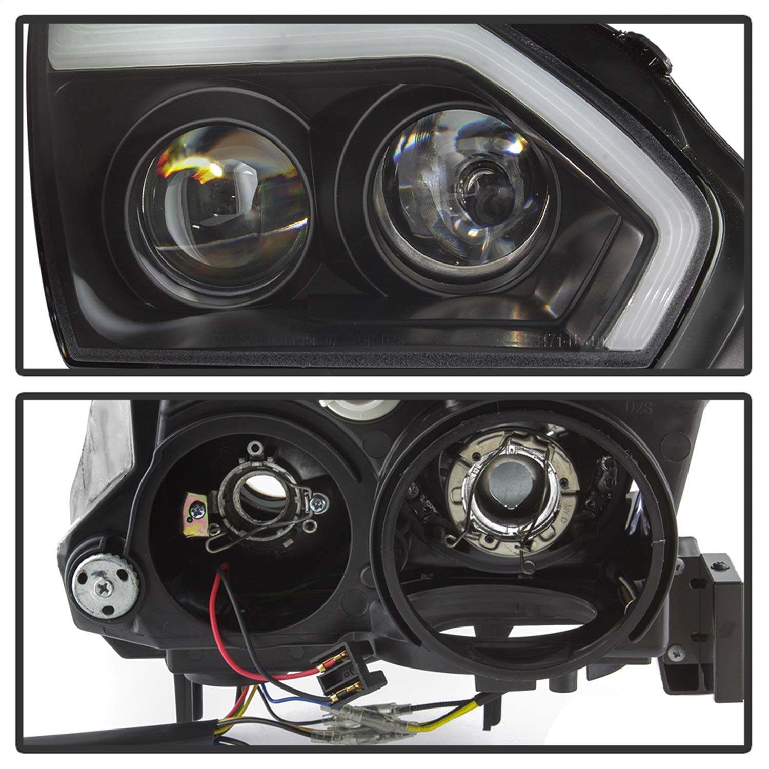 Nissan GTR 09-14 Spyder 5085696 Projector Headlights - Black