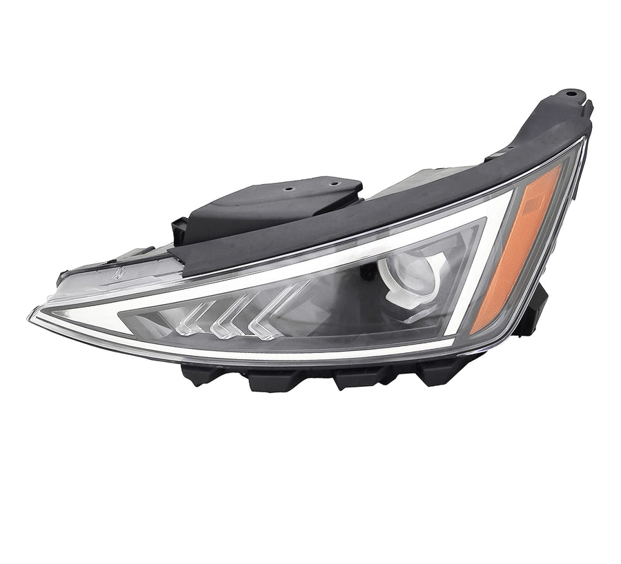 Left TYC Headlight Assembly Compatible with 2019-2020 Hyundai Elantra