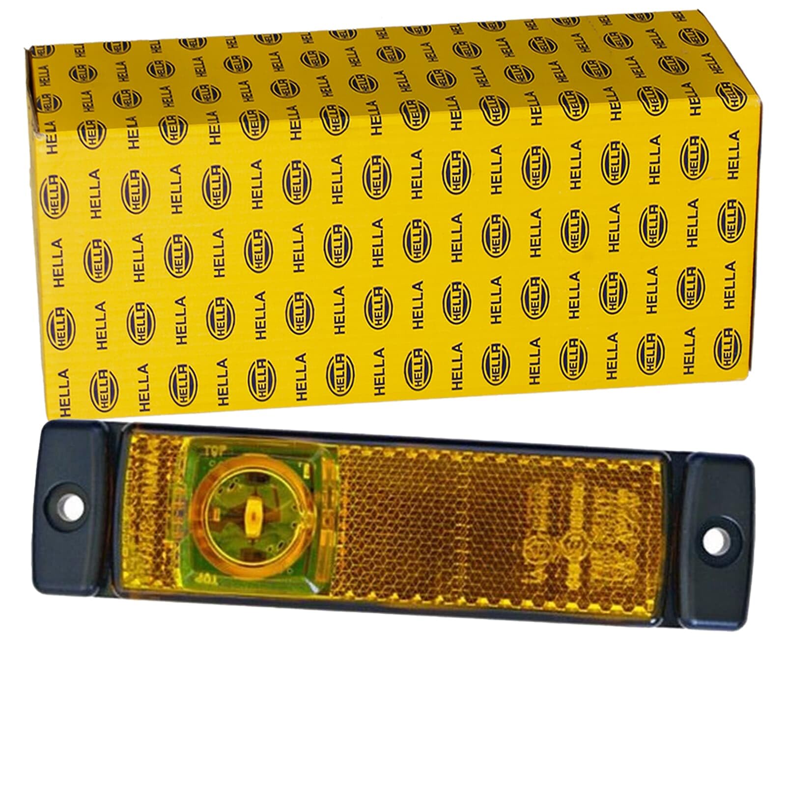 Side Marker Light HELLA 2PS 008 645-011 - LED - 12V, Yellow, Black