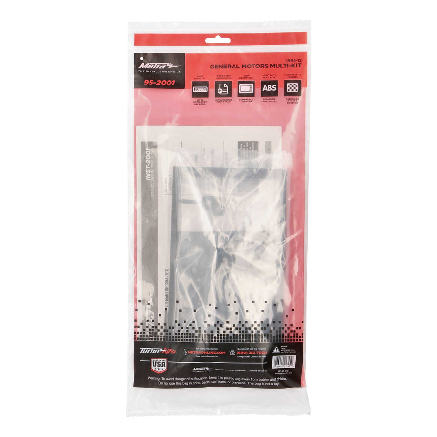 Double DIN Installation Dash Kit Metra Electronics for Select 1994-2012 GM Vehicles (Packaging May Vary)