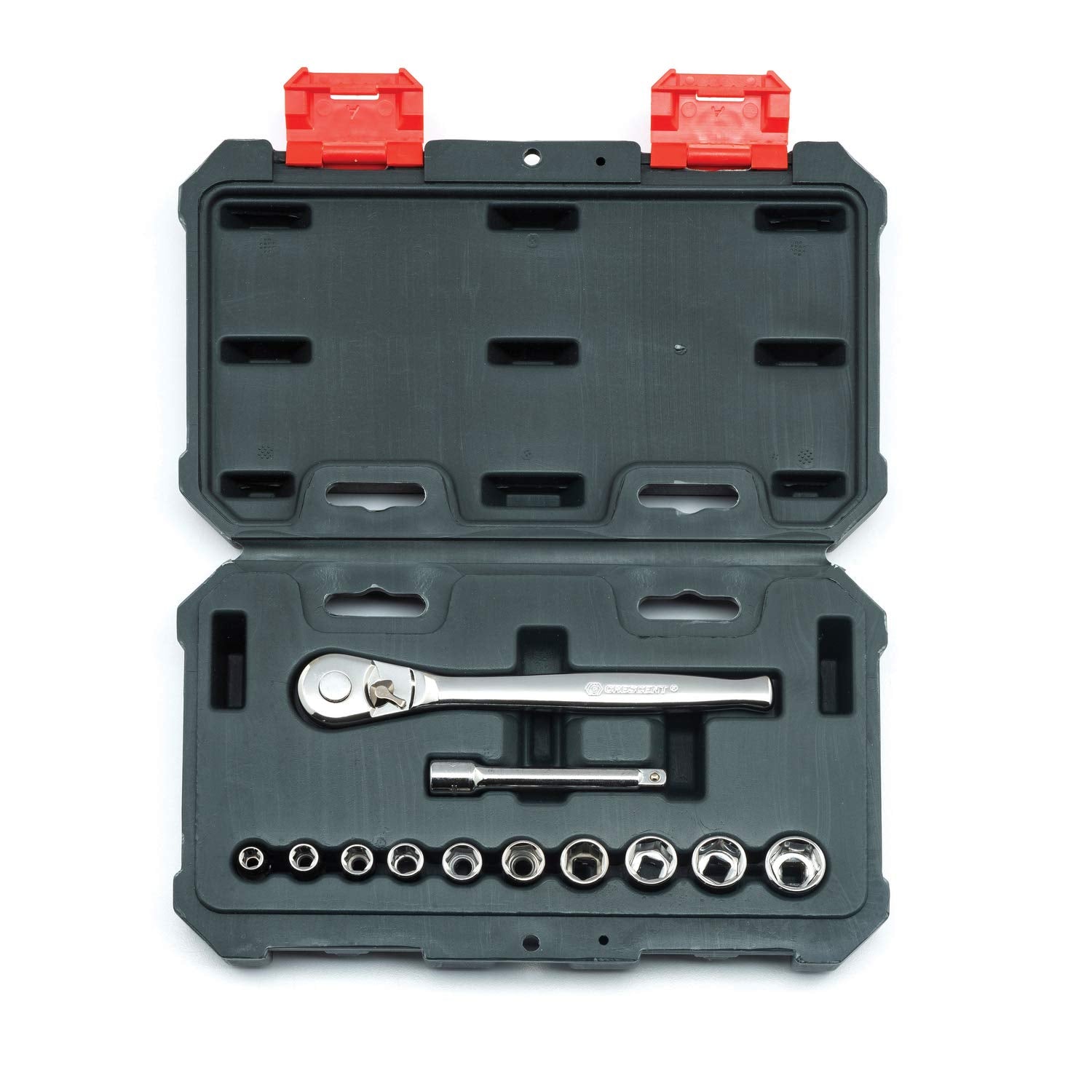 12 Piece Crescent 1/4" Drive 6 Pt. SAE Mechanics Tool Set - CSWS14SAE12