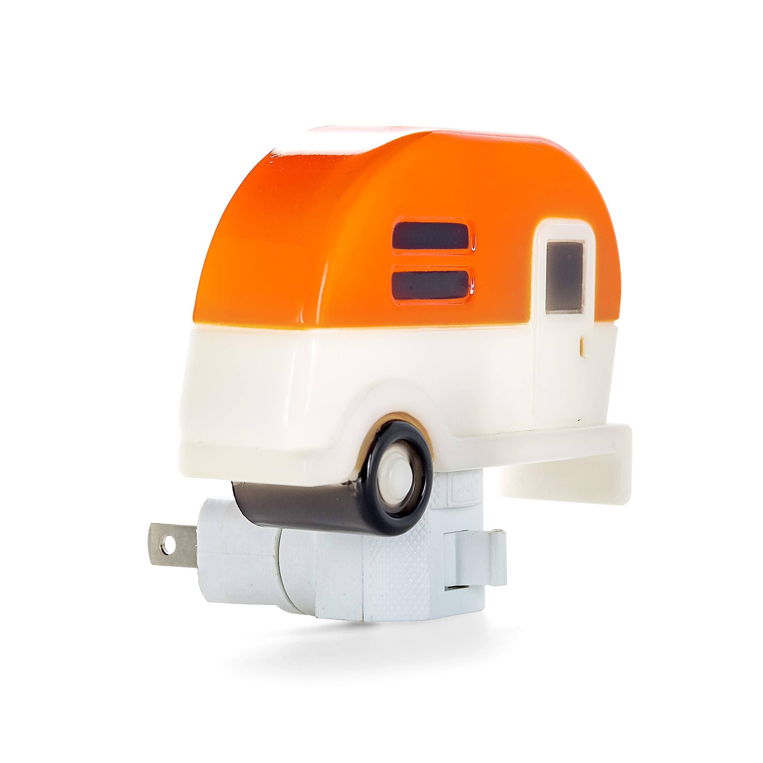 Camco Night Light Camper Plug-in - Includes (1) 120V LED Bulb, Creates Warm Glow - Camper Decor Features Fun Design, 360 Degree Swivel Base, and On/Off Switch (53102)