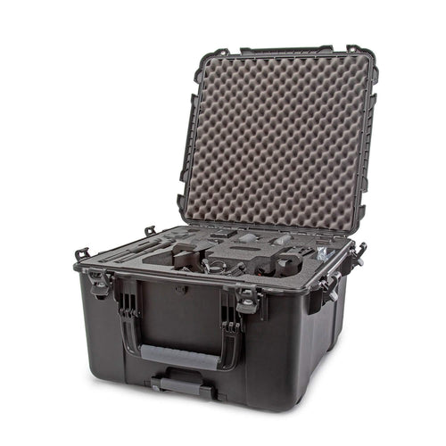 Waterproof Nanuk 970 Hard Case with Custom Foam Insert for DJI Matrice M300 RTK w/Wheels - Black