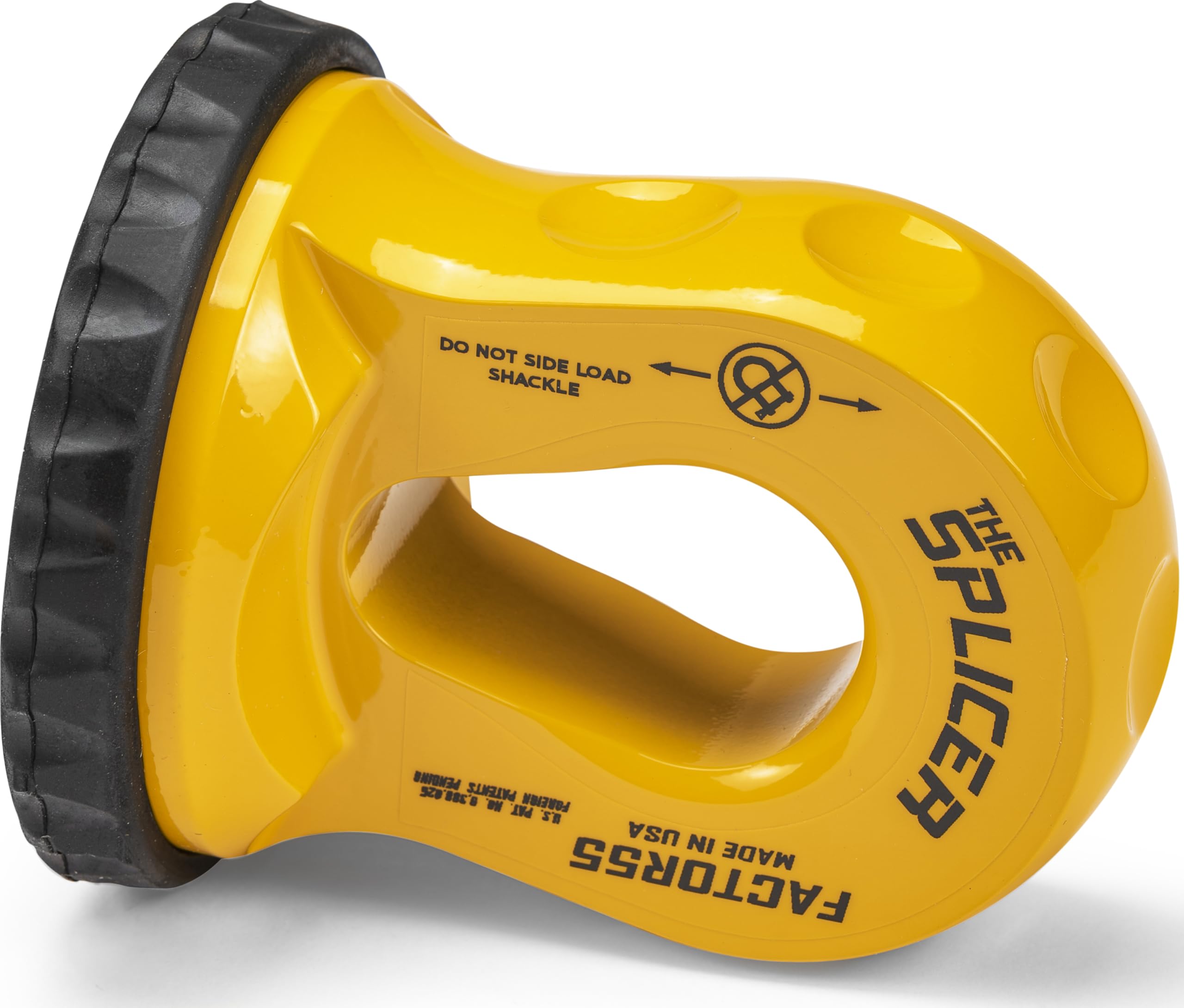 Synthetic Rope Shackle Factor 55 Splicer, Fits Rope up to 1/2" - Yellow