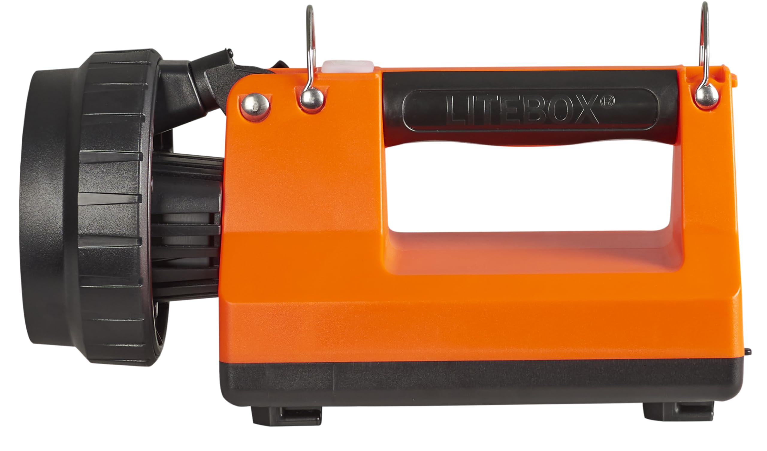 Streamlight E-Spot LiteBox 1500-Lumen 110000 Candela Rechargeable Lantern with Vehicle Mount System, Direct Wire DC Charging Rack, and Heavy Duty Shoulder Strap, Orange