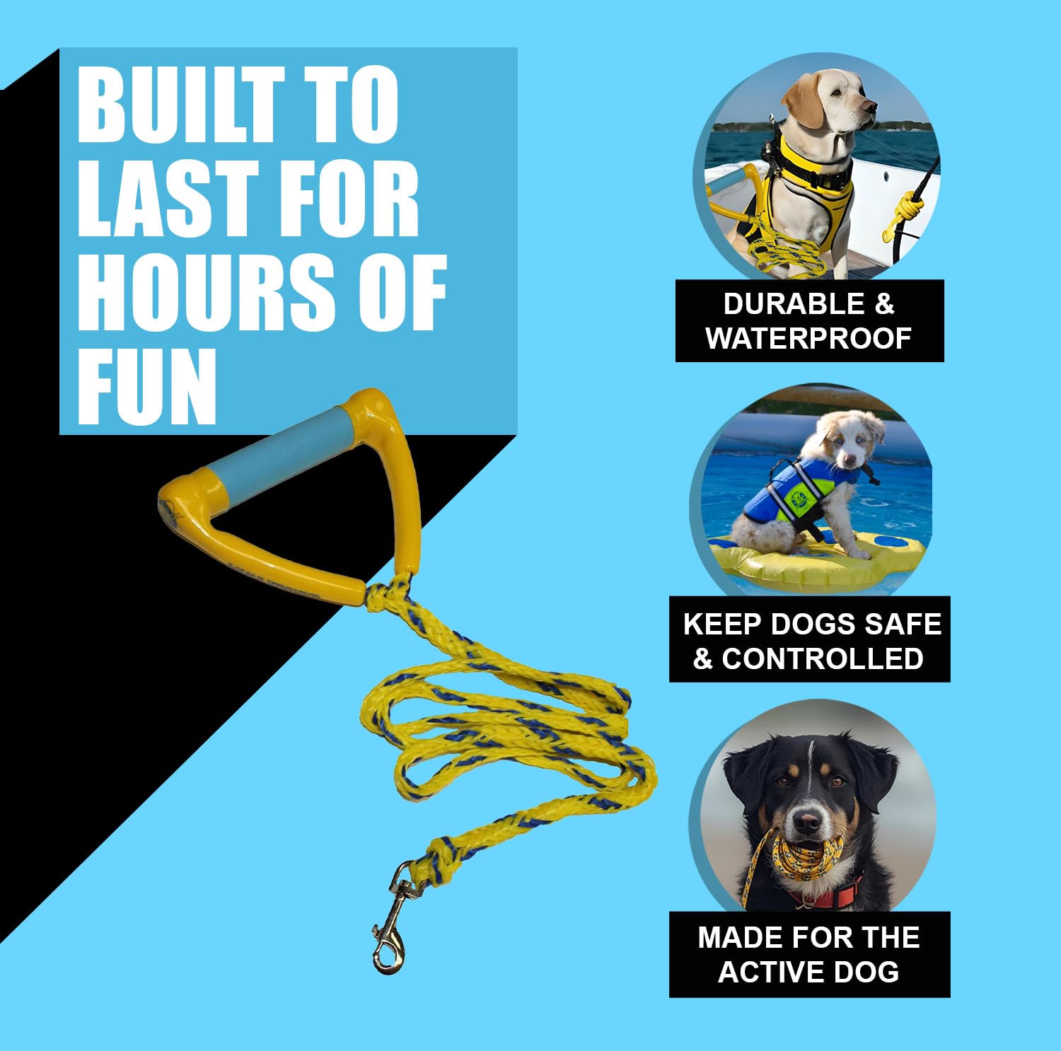 3000 Paws Aboard Water Ski Rope Leash