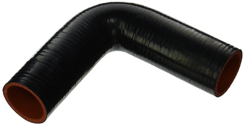 HPS Silicone High Temperature 90 degree HTSEC90-187-BLK 4-ply Reinforced Coupler Hose, 75 PSI Maximum Pressure, 4" Leg Length on each side, 1-7/8" ID, Black