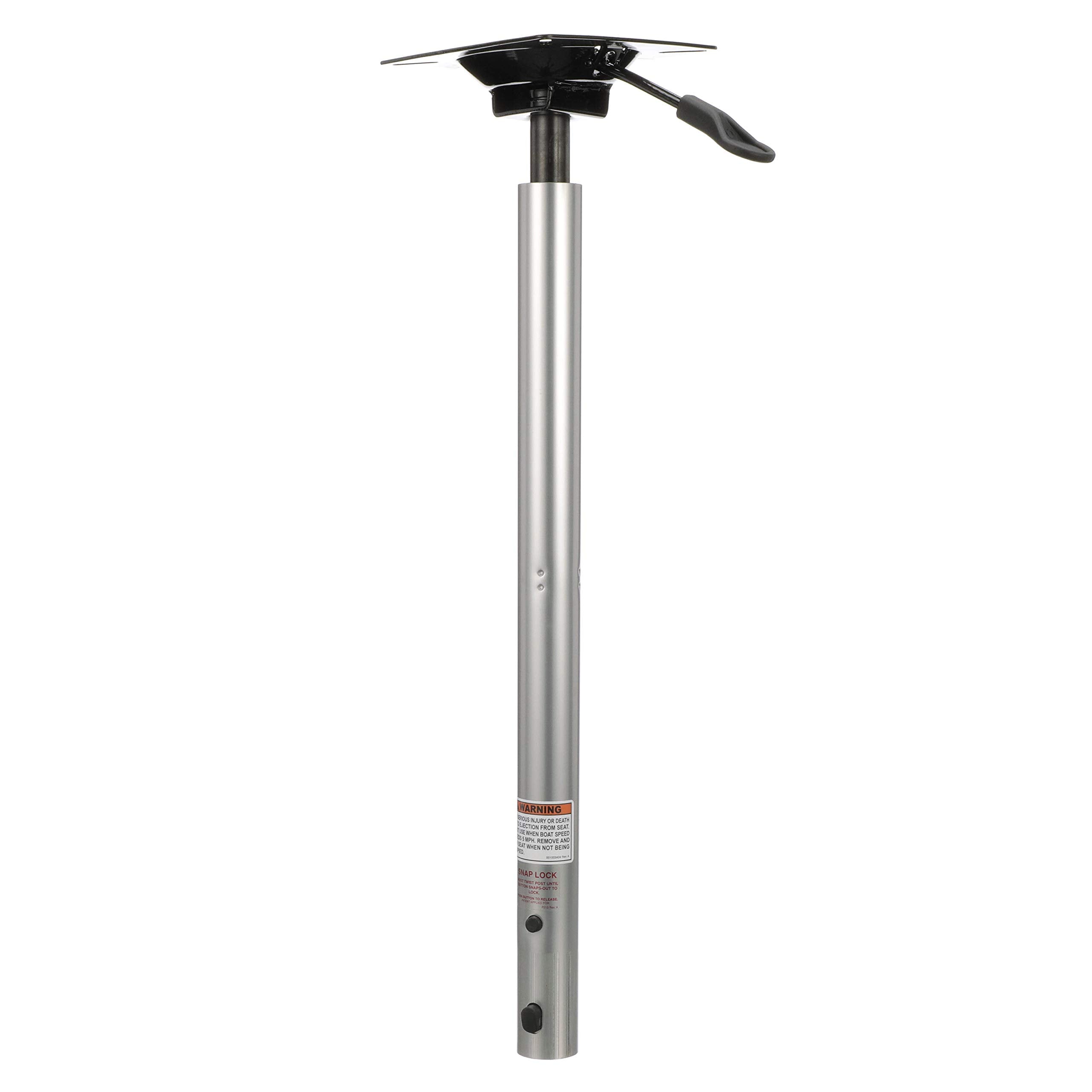 Snap-Lock Attwood SP-39204 1.77-Inch Post, Adjustable Height, 24 to 30 Inches High, Power Pedestal, Integrated Seat Mount