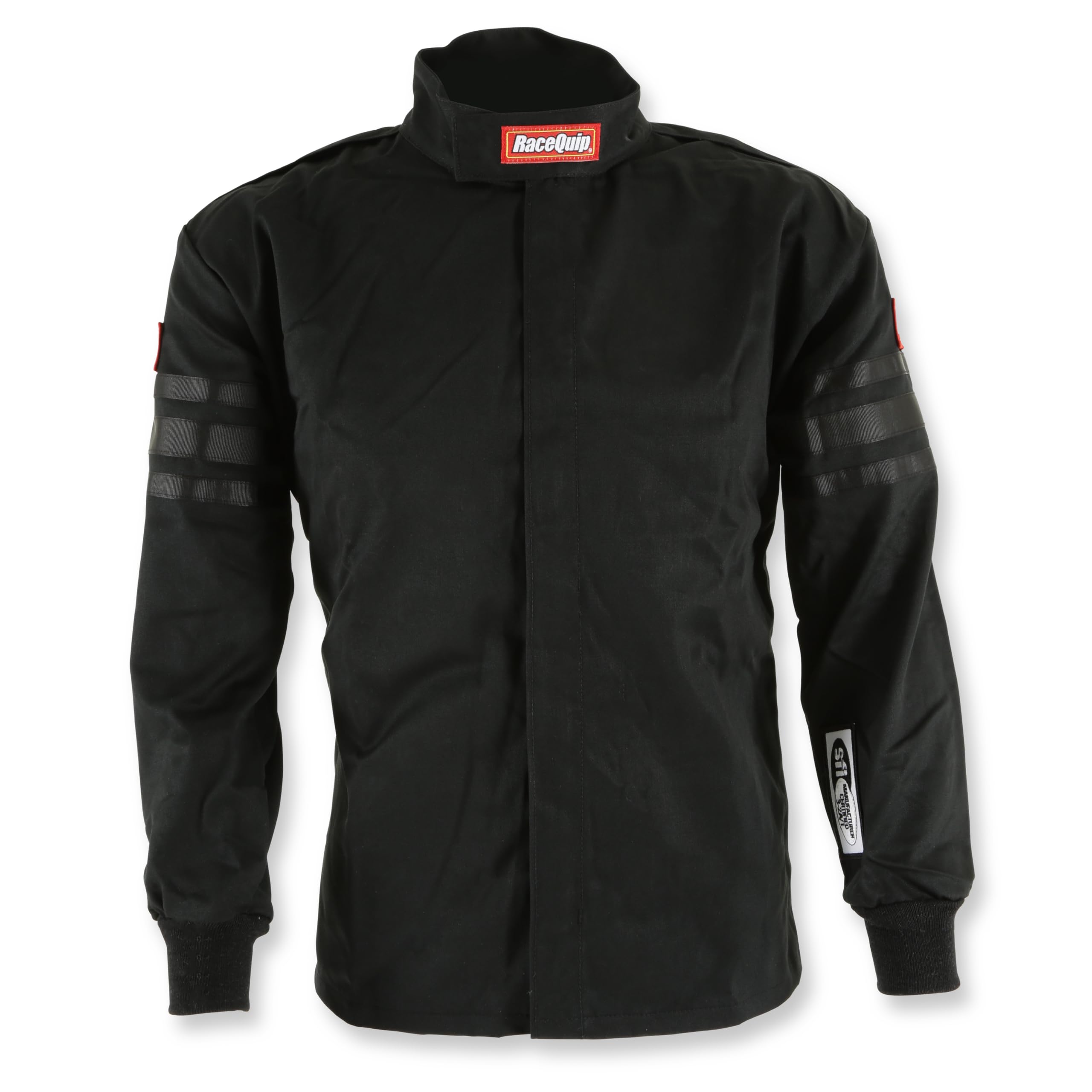 RaceQuip Fire Suit Jacket Racing Driver Single Layer SFI 3.2A/ 1 Black Junior Large 1969995