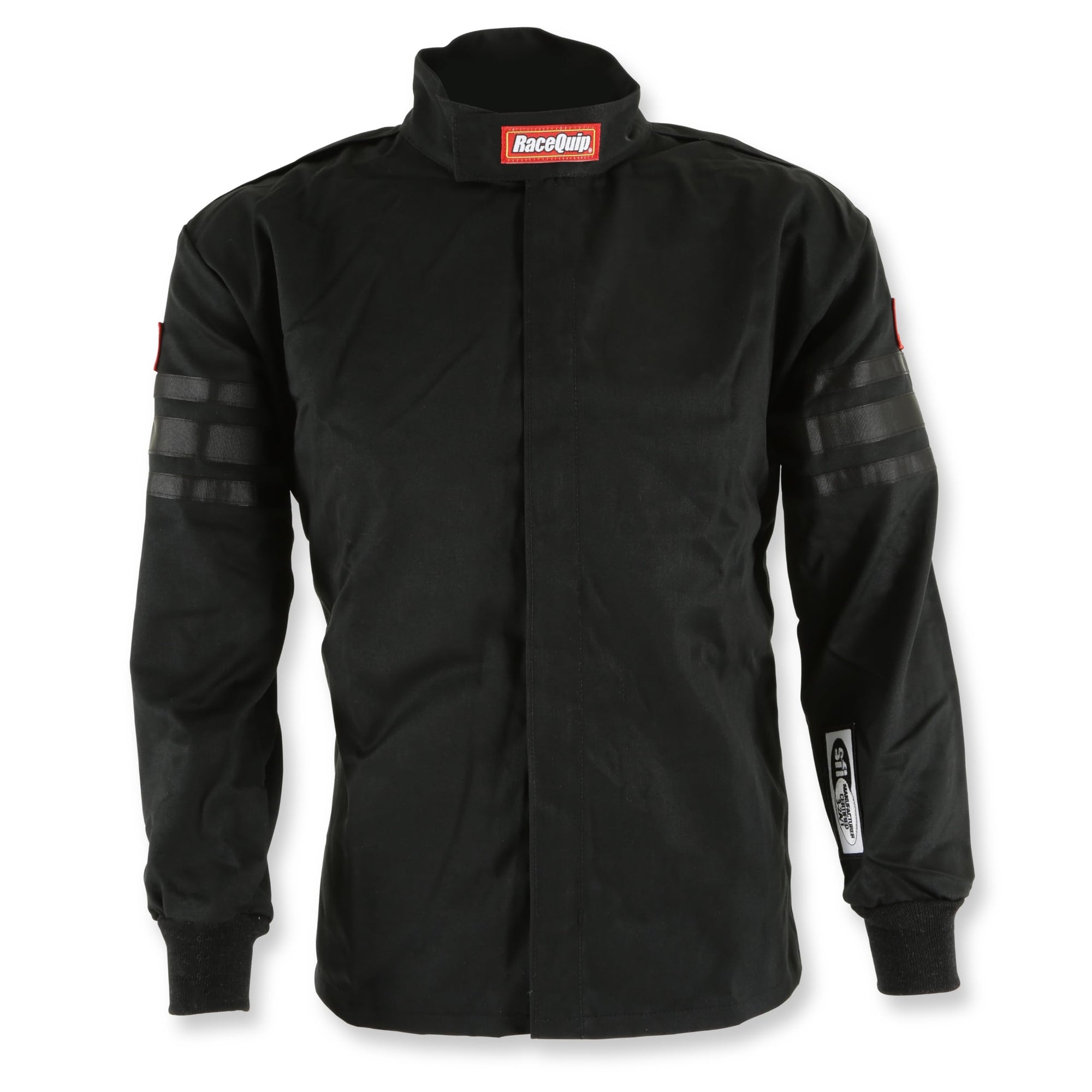 RaceQuip Fire Suit Jacket Racing Driver Single Layer SFI 3.2A/ 1 Black Junior Large 1969995