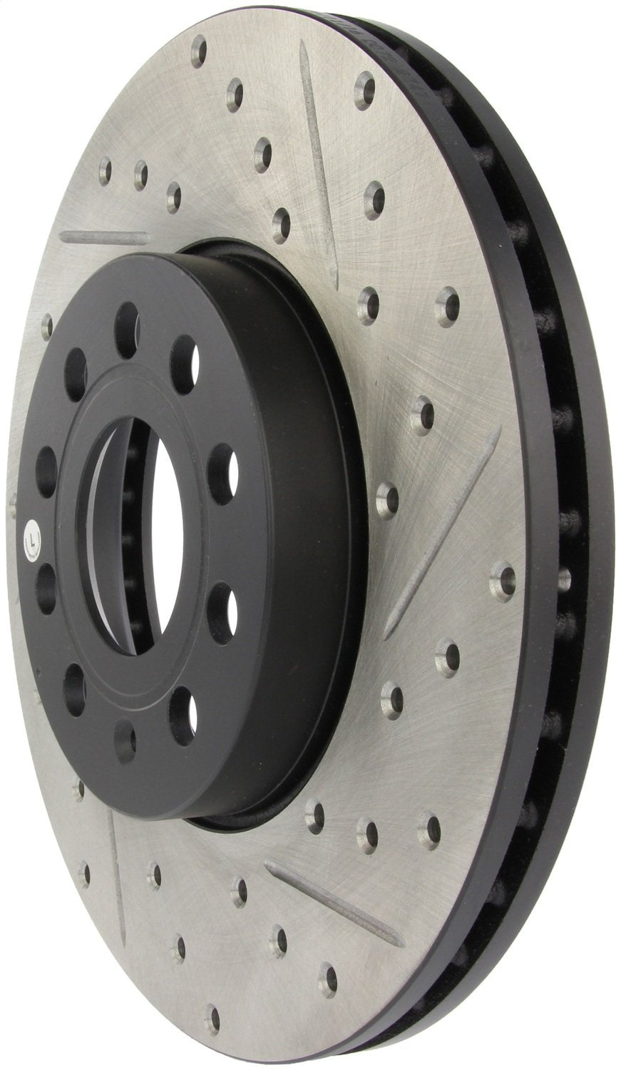 Sport StopTech Drilled/Slotted Brake Rotor 127.33110L (Front and Rear Left), 1 Pack