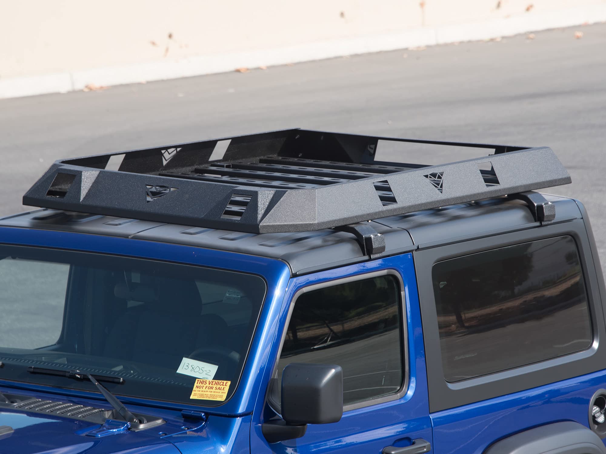 Armordillo Modular Roof Cargo Basket Tray AR-M Series|Compatible with 2007-2018 Jeep Wrangler 4 Door JK|7161917|Textured Black|Roof Rack Basket|Roof Tray
