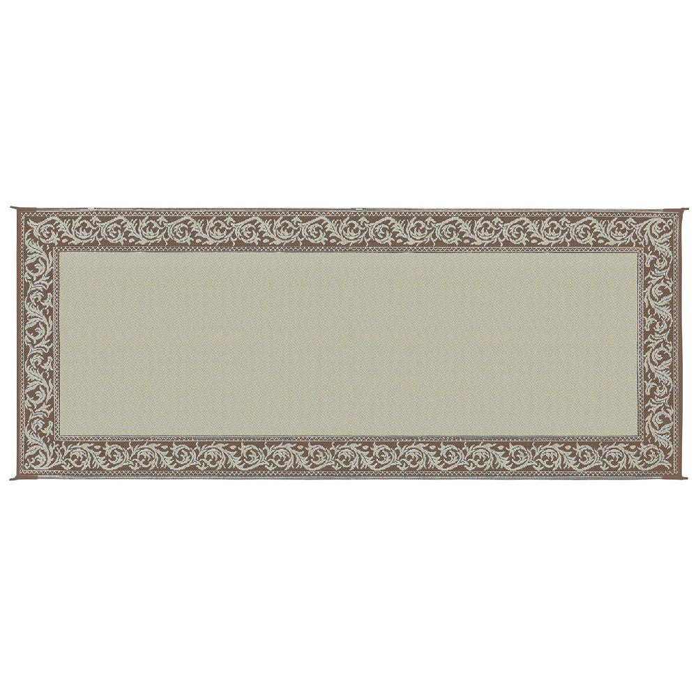 Camping Stylish RC7 Brown/Beige 8' x 20' Classical Mat, 1 Pack