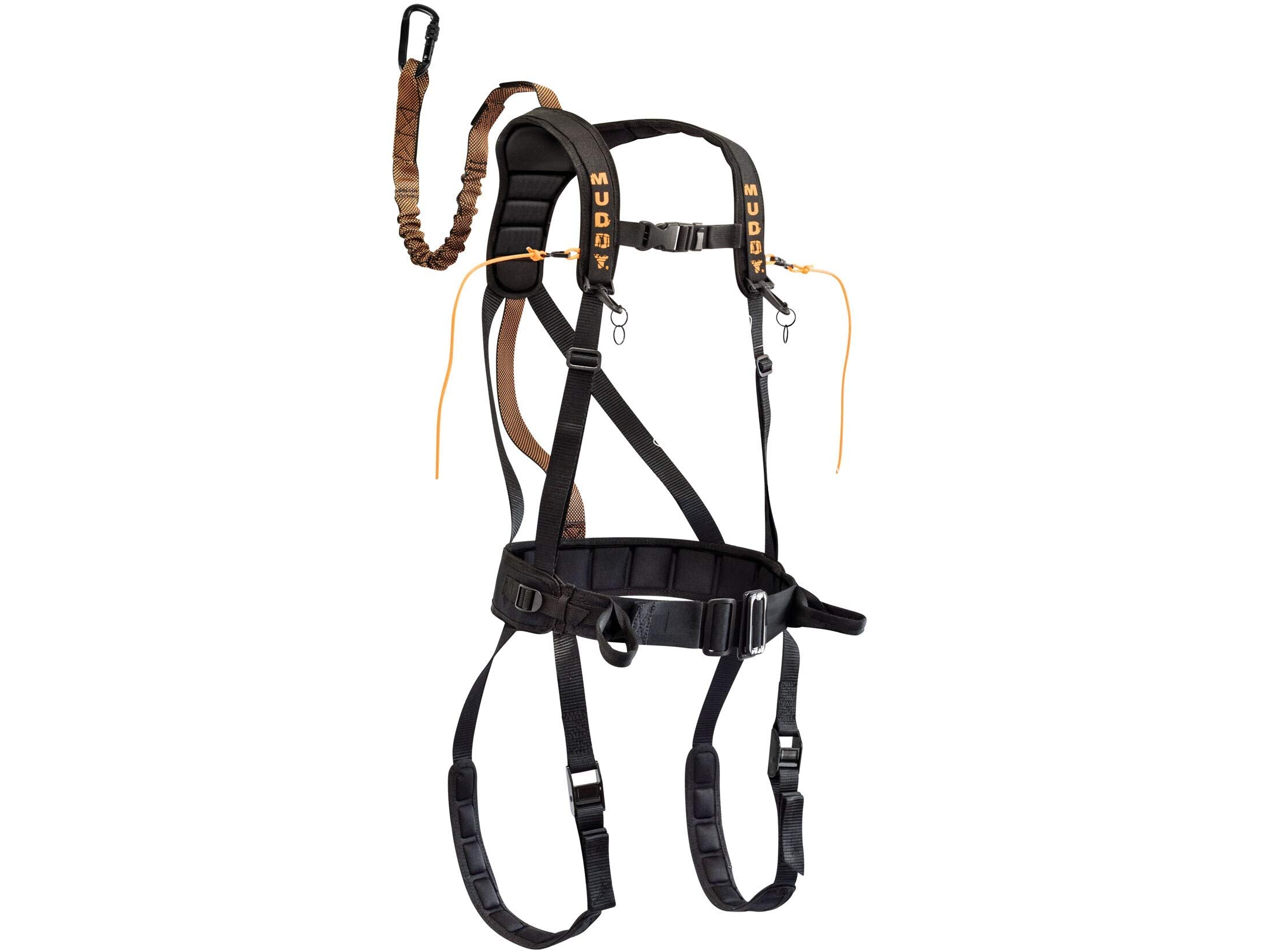 Muddy Tree Stand Hunting Safety Systems Lightweight Padded Nylon Quick-Release Safeguard Harness, Small/Medium