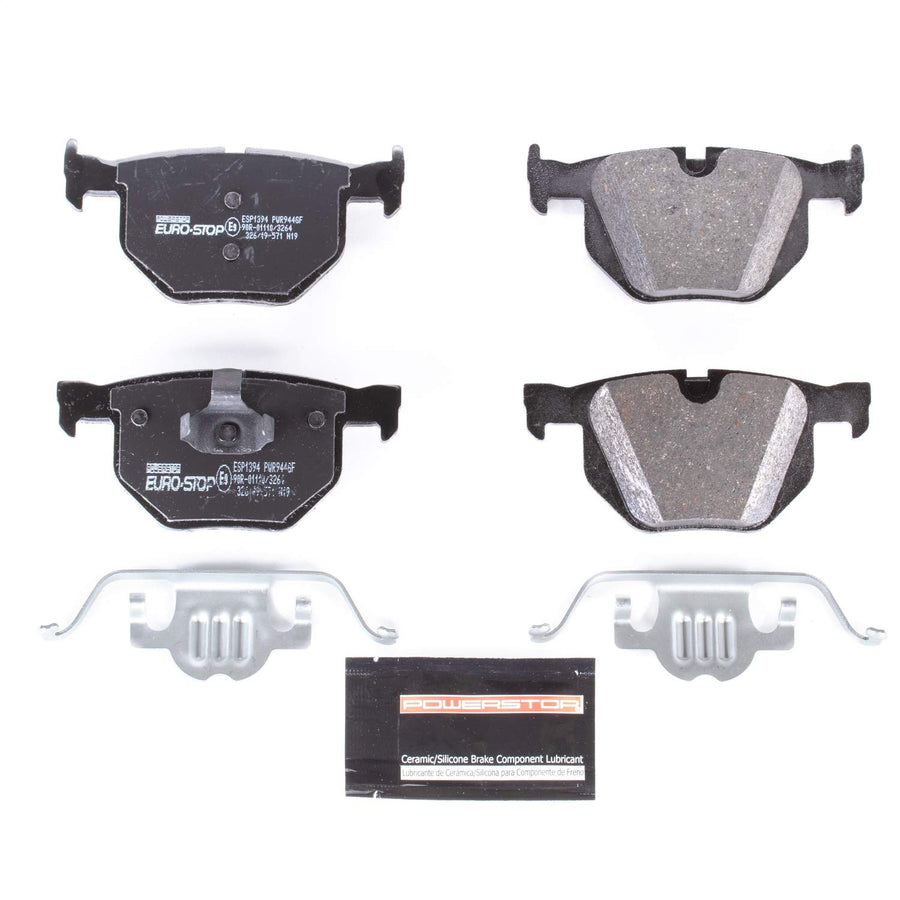 Power Stop Euro-Stop ESP1394 Rear Ceramic Brake Pads For BMW X5 2007-2018 | BMW X6 2009-2019 [Vehicle Specific]