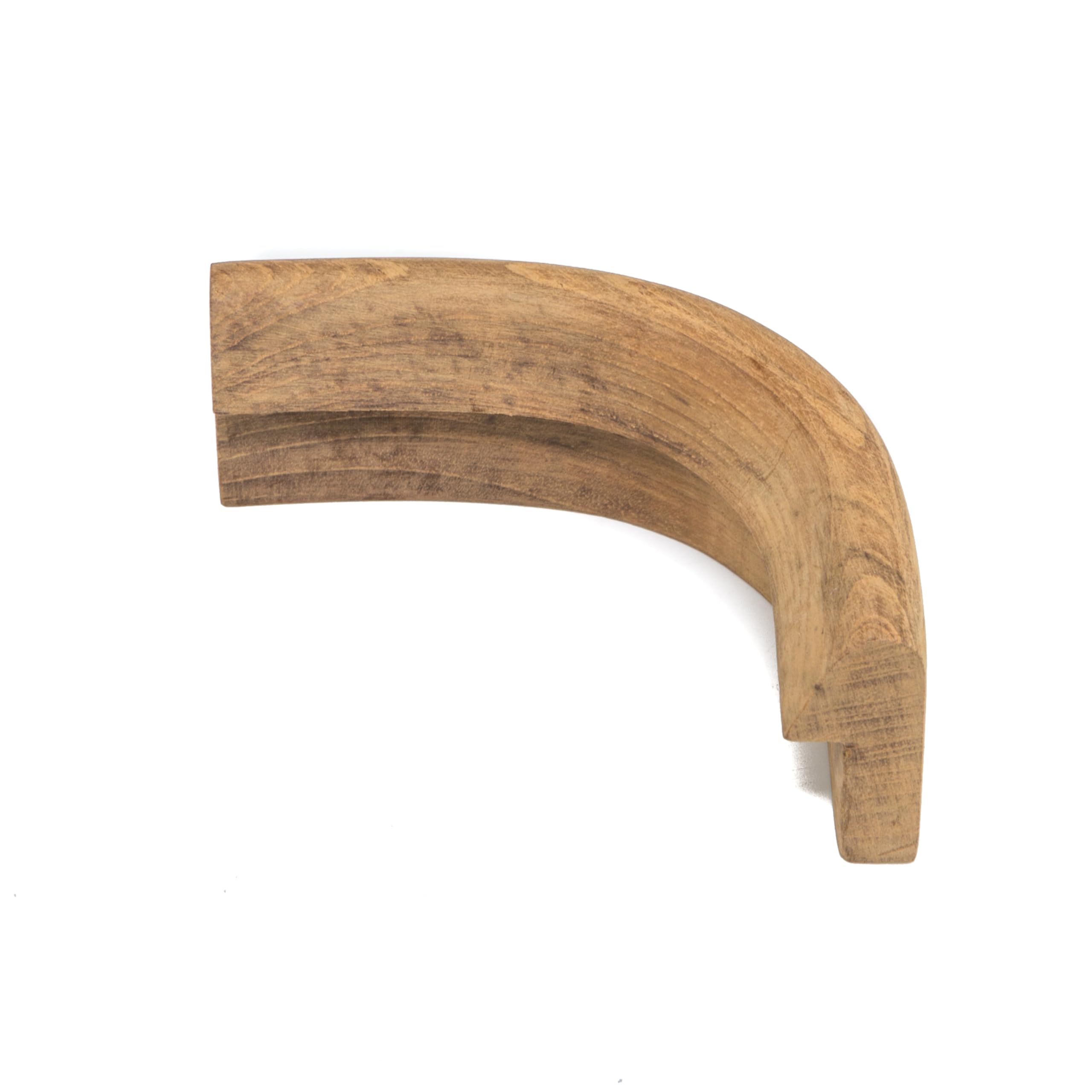 60833 Whitecap Teak 1-5/8"H x 13/16" W Outside Corner Rail Molding
