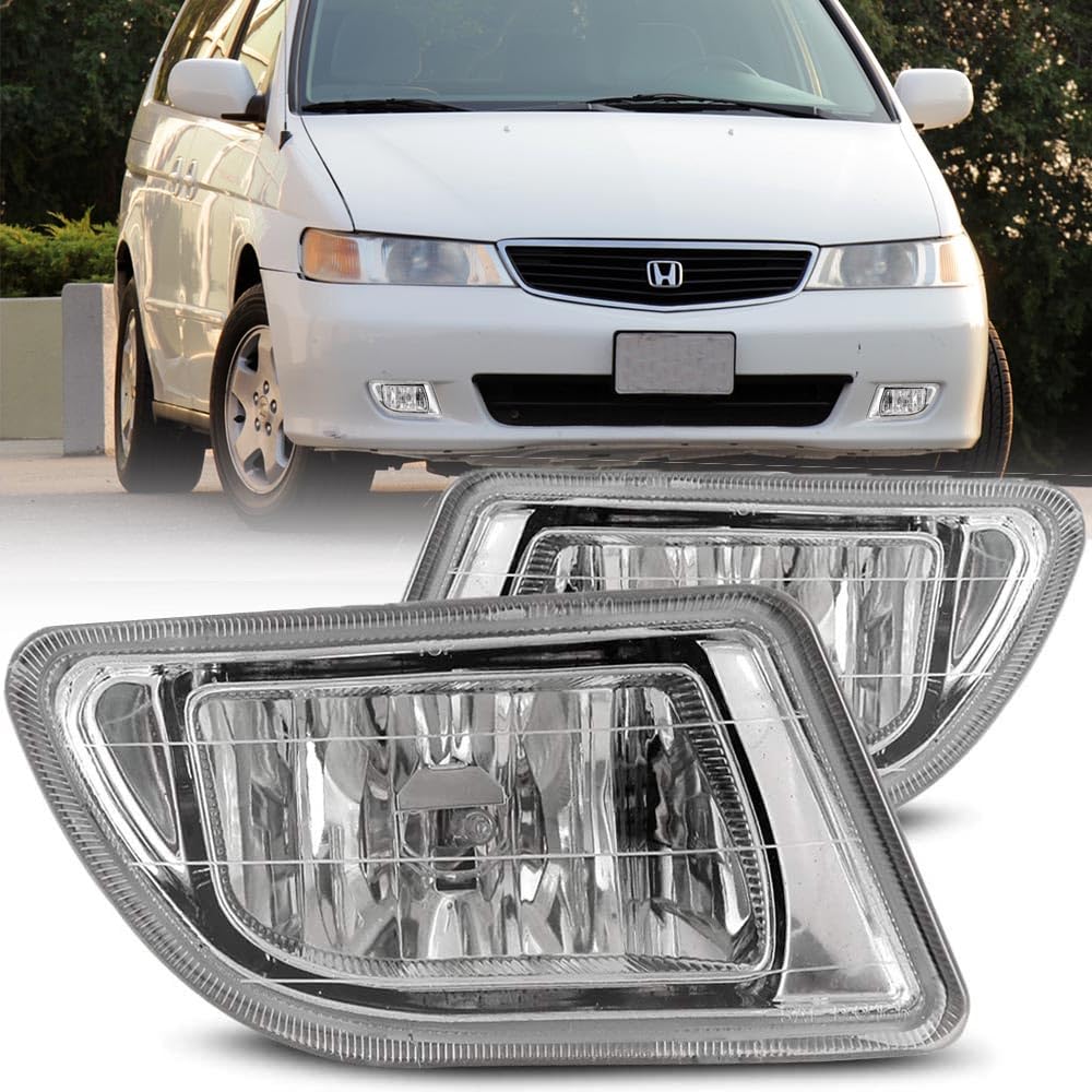 Fog Lights Winjet Compatible with [1999-2004 Odyssey] Driving Fog Lights + Switch + Wiring Kit