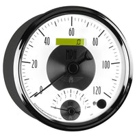 Auto Meter Prestige Pearl 5" Electric Tachometer/Speedometer Combo (8K RPM/120 MPH, 127mm)