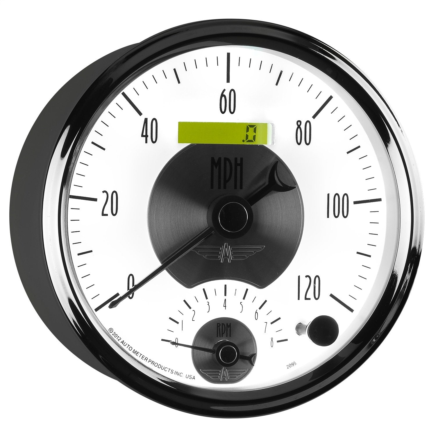 Auto Meter Prestige Pearl 5" Electric Tachometer/Speedometer Combo (8K RPM/120 MPH, 127mm)