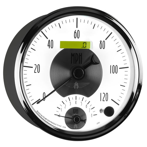 Auto Meter Prestige Pearl 5" Electric Tachometer/Speedometer Combo (8K RPM/120 MPH, 127mm)