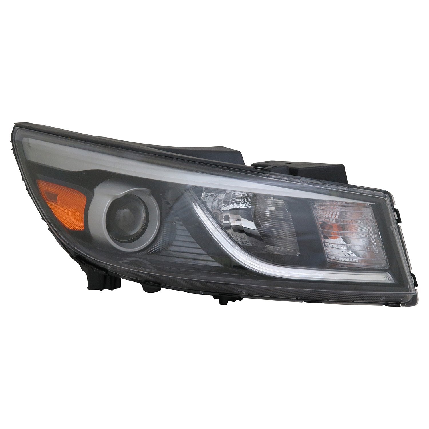 Right TYC Headlight Assembly Compatible with 2015-2018 Kia Sedona