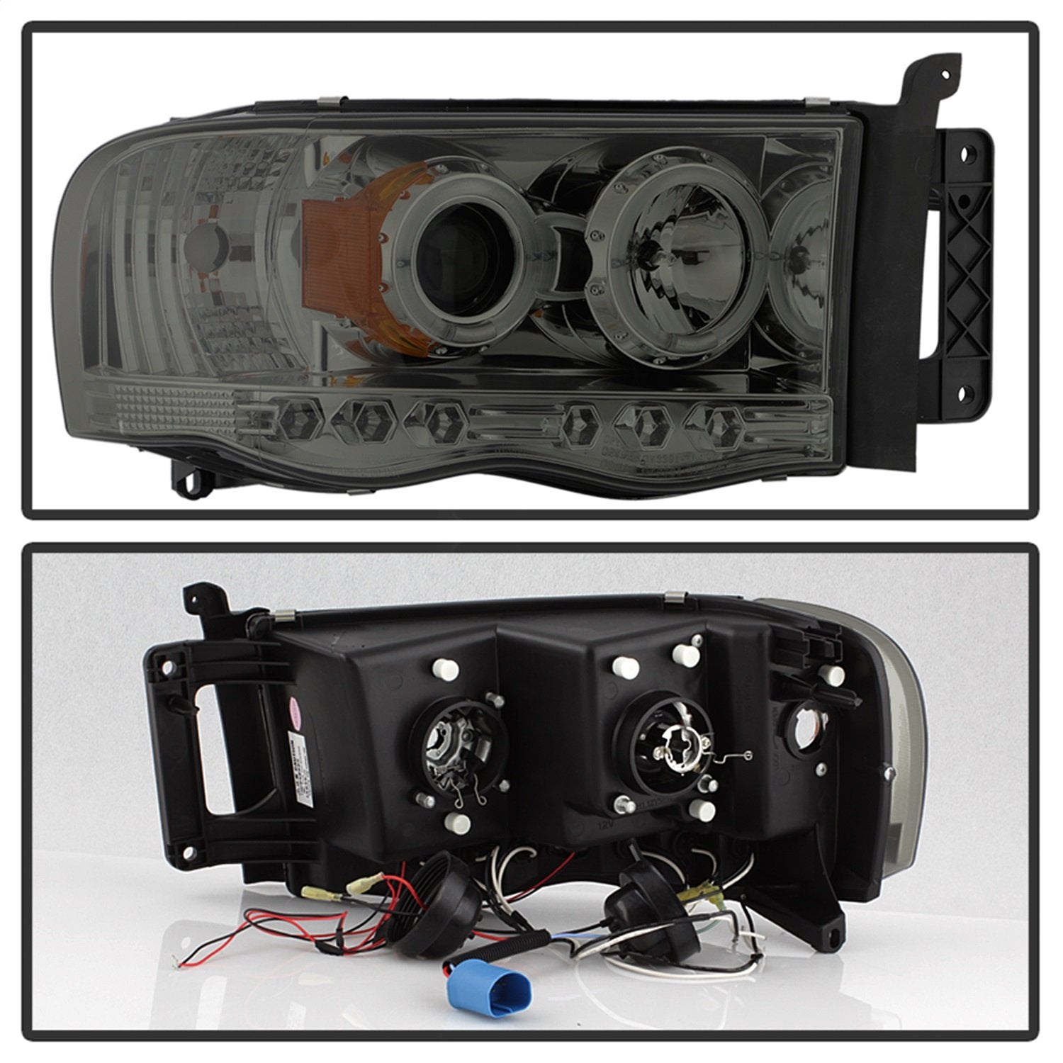 Auto Spyder 5009999 LED Halo Projector Headlights Chrome/Smoked