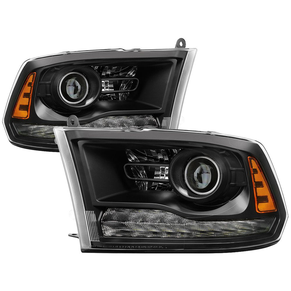 Dodge Ram 2013-2017 Spyder 9040238 Halogen Models Projector Headlights